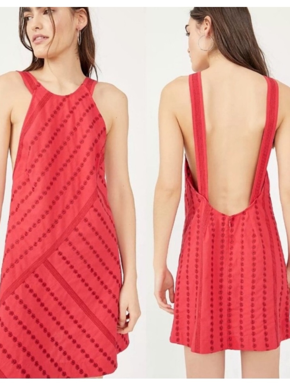 Free People Backless Mini Dress